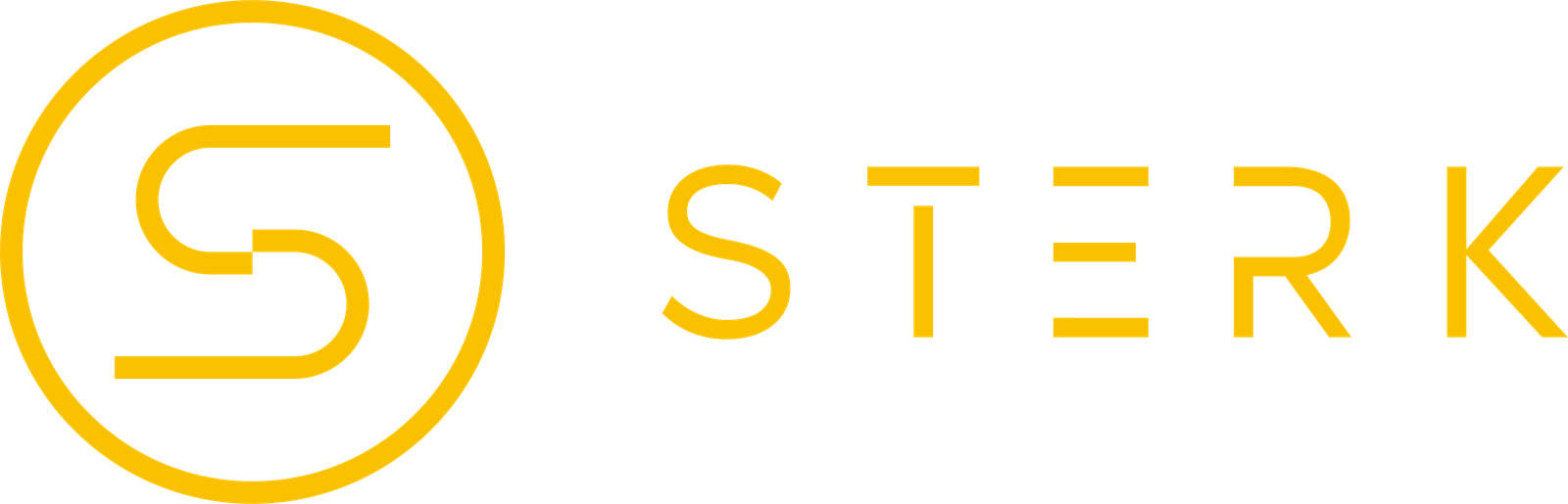 STERK horizontal logo, yellow