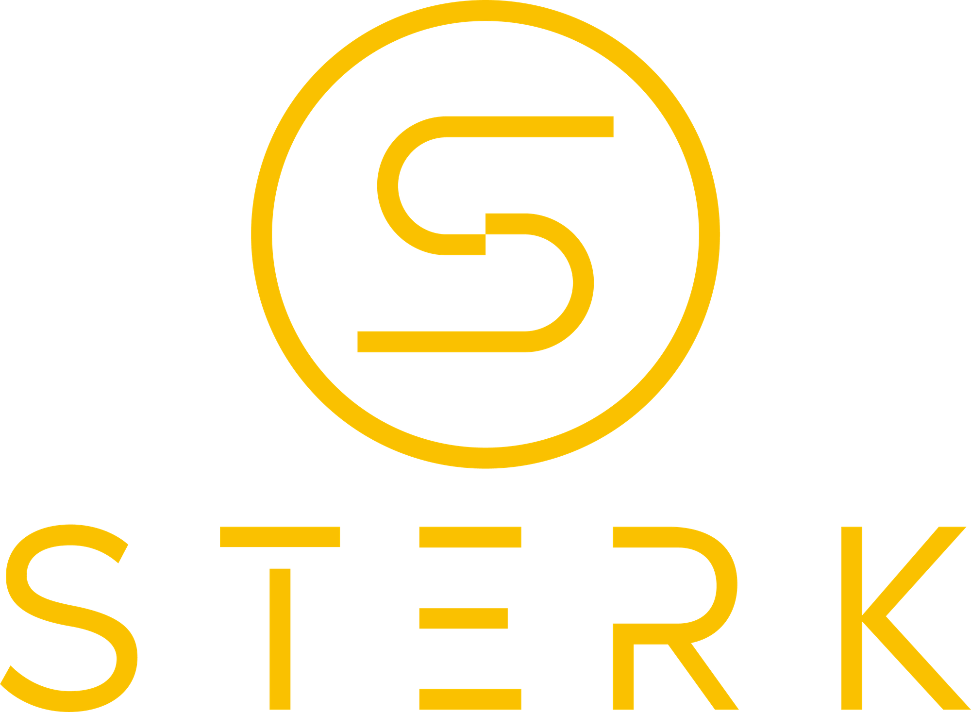 STERK stacked logo, yellow